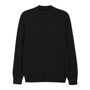 [파파브로] 맨즈 깔끔한 골지 비스코스 반폴라넥 니트 IC-KN-W002