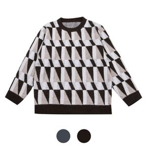 [파파브로] 맨즈 F/W 트라이앵글패턴 니트 스웨터 LM-KN-2563,4