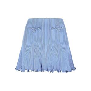 [SELF-PORTRAIT] 라프리마 여성 니 Length 미디 펄 스커트 인 라이트 Blue 비스코스 블렌드 RS26555SKBLUE /8