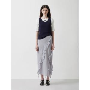 [쥬크]언밸런스 러플 패널 스커트 Z253MSD009