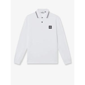 [STONE ISLAND] 라프리마 남성 폴로 셔츠 코튼 L1S152200012 S0018V1001 화이트 /12
