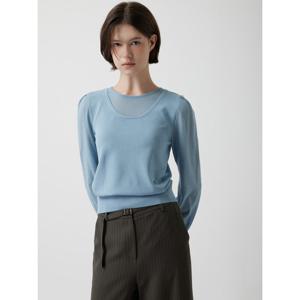 [쥬크]라운드 넥 니트 탑 Z253KSK022