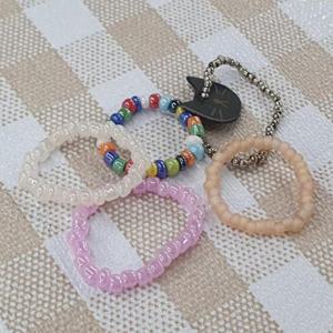 비즈키링 팔찌만들기 우레탄줄 투명 1mm