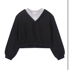 [NBA KIDS]NBA 여아 크롭 기모 맨투맨(K254TS600P)-CJ