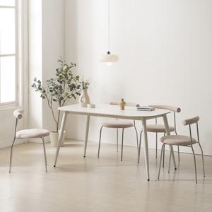 마리메종 벨로 1400 4인 타원형 포세린 세라믹 식탁세트 B_착불