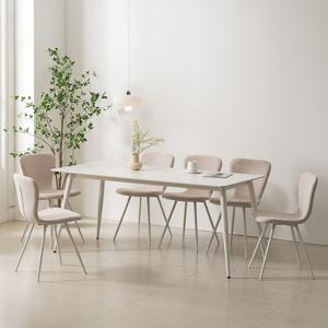 마리메종 벨로 1800 6인 사각형 포세린 세라믹 식탁세트 A_착불