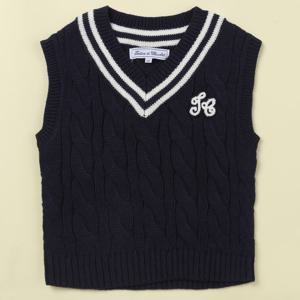 [쇼콜라]퍼티니트조끼 TTMWVT041-N