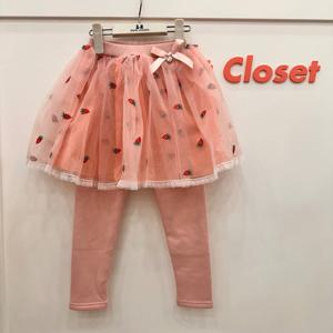 [탈렌트키즈]겨울 유아동 딸기 공주 기모 스노레인치랭스 PCV74G