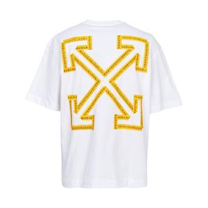 오프화이트 테이프 애로우  반팔 티셔츠 44MAA120G5J009 0122