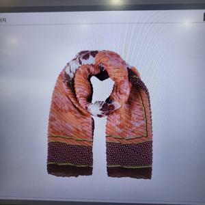 [크로커다일레이디]사각 플리츠 스카프CLRWF1106_BP