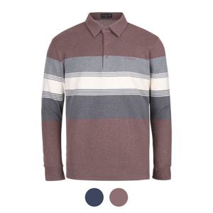 [파파브로] 남성 간절기 출근룩 배색포인트 카라티 YD-KAA-629,0