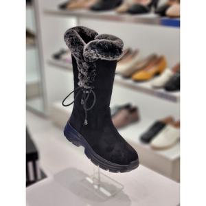 [무크] 여성 경량몰드 스웨이드 렉스퍼 하프부츠 4cm SM22706