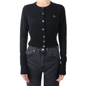 비비안웨스트우드 25FW 여성 베아 울 크롭 가디건 블랙 1803002U Y0006 N403