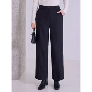 [모리스커밍홈][55-77]도톰 모직 와이드핏 슬랙스_M2512PT093D