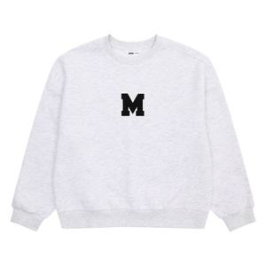 [소이]23W1753 주니어 겨울 크롭 맨투맨 셋업 티_US