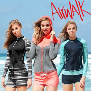 에어워크서프 여성래쉬가드세트 집업+보드숏 모음A/레쉬가드