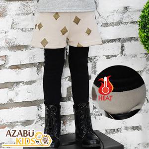 [아자브키즈] 기모 다이아 바지랭스 반바지일체형 유아레깅스