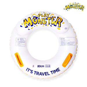 kc인증 몬스터 튜브 80cm 화이트 원형튜브 물놀이 바캉스