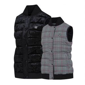 비티알 BTR 여성 골프웨어 겨울 벨벳 패딩 조끼