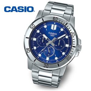 [정품] CASIO 카시오 MTP-VD300D-2E 야광 남성 메탈 손목시계