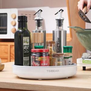 구디푸디 [체험특가] 360도 회전트레이 양념통 다용도 주방선반 대형