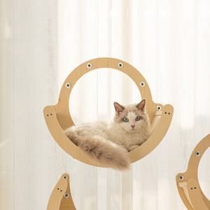 보름달 원목 고양이 대형 캣워커 창문 캣타워 GO24122