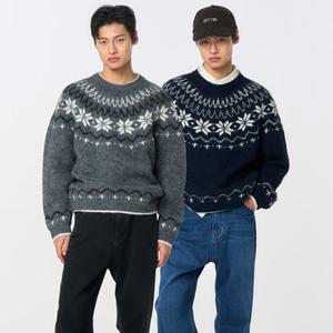 UNISEX 울 스노우 노르딕 풀오버 [2COL] / SBD4U05022-MAN