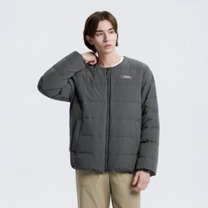 내셔널지오그래픽 N254UDW920 헤론 U넥 경량 구스다운 점퍼 STONE GREY