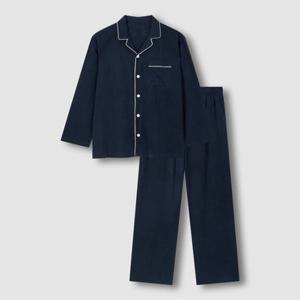 [JAJU/자주] 남 이중지 파자마 세트_네이비