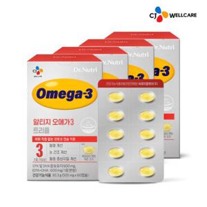 [CJ공식] 닥터뉴트리 알티지 오메가3 트리플(혈행+눈+중성지질) 4박스/4개월분