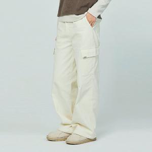 [소이] 여자 겨울이월 와이드카고밴딩 면기모바지(24W0254)