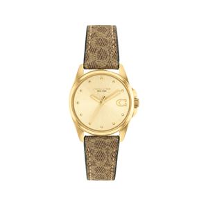 [마션틴트(잡화)][코치시계] 공식수입 여성 가죽시계 14504107 그레이슨  28mm