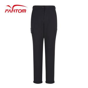 [팬텀] 여성 허리 비조 카고 롤업 팬츠 221C3PT352_BK