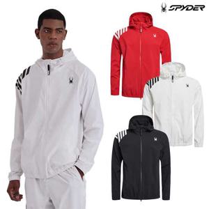 [스파이더] 공용 롱 라드패드 패턴 래글런 후드 집업 자켓 SPIPCNJK302U