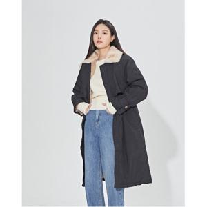 퍼카라 허리 스트링 롱 야상점퍼 (WIACJP003)