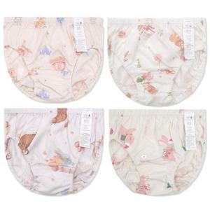 [오가닉맘]  MIFUUP23 23년FW 여아 토끼팬티 4종세트