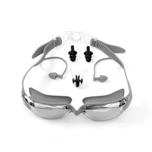 미러물안경 클린뷰 귀마개 일체 물안경 바다 김서림방지 수경