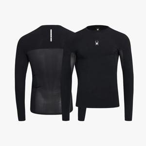 [스파이더] 남성 프로웹 트레이닝 텍스처 베이스레이어 롱 슬리브 SPIPCNCL201MBLK