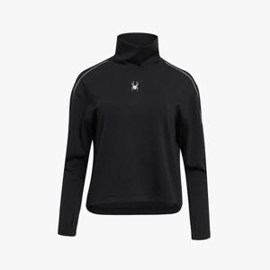 [스파이더] 여성 러닝 하이넥 소프트 롱 슬리브 SPIPCNRL282WBLK