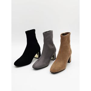 (VICTOR CHOI & james) W21A701 스웨이드 스판 앵클부츠 여성화