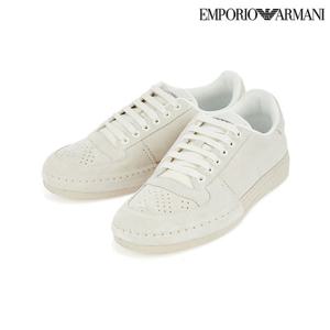 [엠포리오 아르마니]남성 디보싱 이글 힐탭 스웨이드 스니커즈 신발(A514131010)