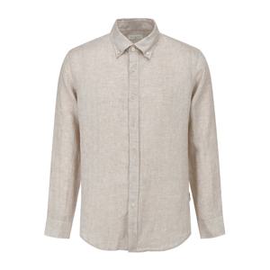 [페라로밀라노] (정가219000) 솔리드 린넨 셔츠 베이지 (AM0EWS20153)