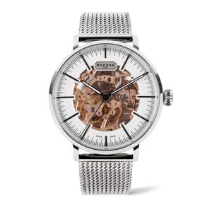 [마션틴트(잡화)][마르벤] 공식수입 스위스메이드 오토매틱 남성 메탈시계 KURVE800-46