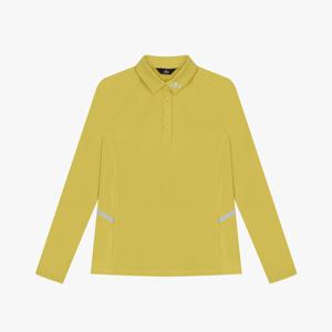 드루 여성 절개변형 폴리 긴팔 티셔츠 DF41LT03_LIME