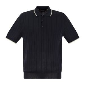 페세리코 퓨어 크레이프 플랫 리브 코튼 반팔티셔츠 R59314F14