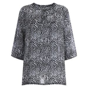 샵앤) 풍기인견100 여성 7부 단추 블라우스 YF-WNB-12051-블랙