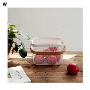 화이트 메쉬망 바스켓