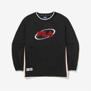 [휠라키즈] 절개 우븐 맨투맨 (FK2WTG3203X_BLK)