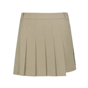 [파리게이츠] (522D3PC981)여성 레터링 플리츠 큐롯 스커트