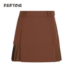 [팬텀] 여성 플리츠 포인트 밴딩 큐롯 스커트